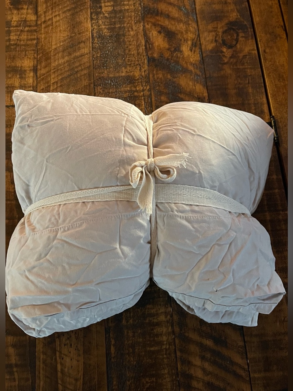 NEW Quince Bamboo Fitted And Flat Sheet, Twin (Sand)